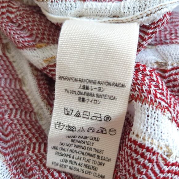 Free People Rain Shadow Maxi Dress Knit Babydoll Square Neck Striped XS - Picture 12 of 14